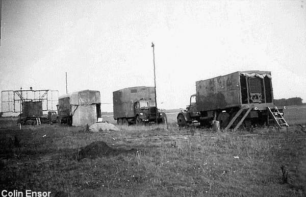 Type 15 and (nearest vehicle) a Lister generator lorry)